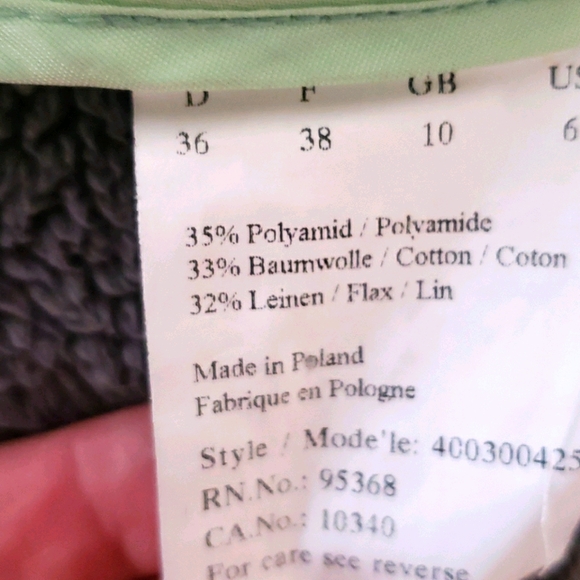 Sigrid Olsen sage linen blend wide legs pants 👖 - Picture 4 of 8